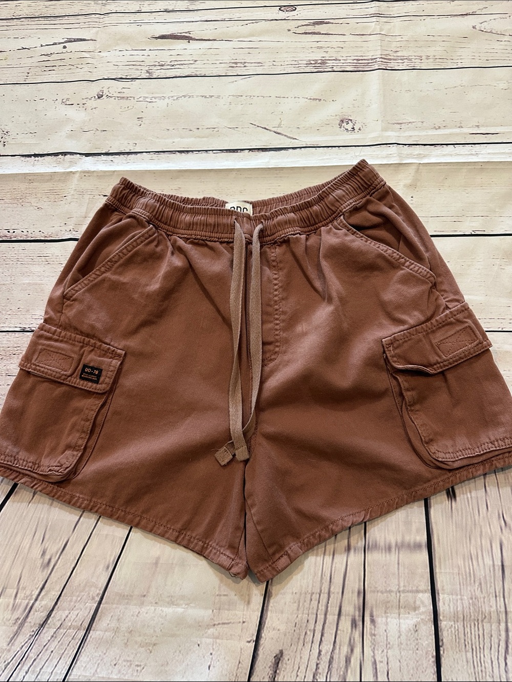 Urban Outfitters BDG Women's Cargo Drawstring Shorts - Rust